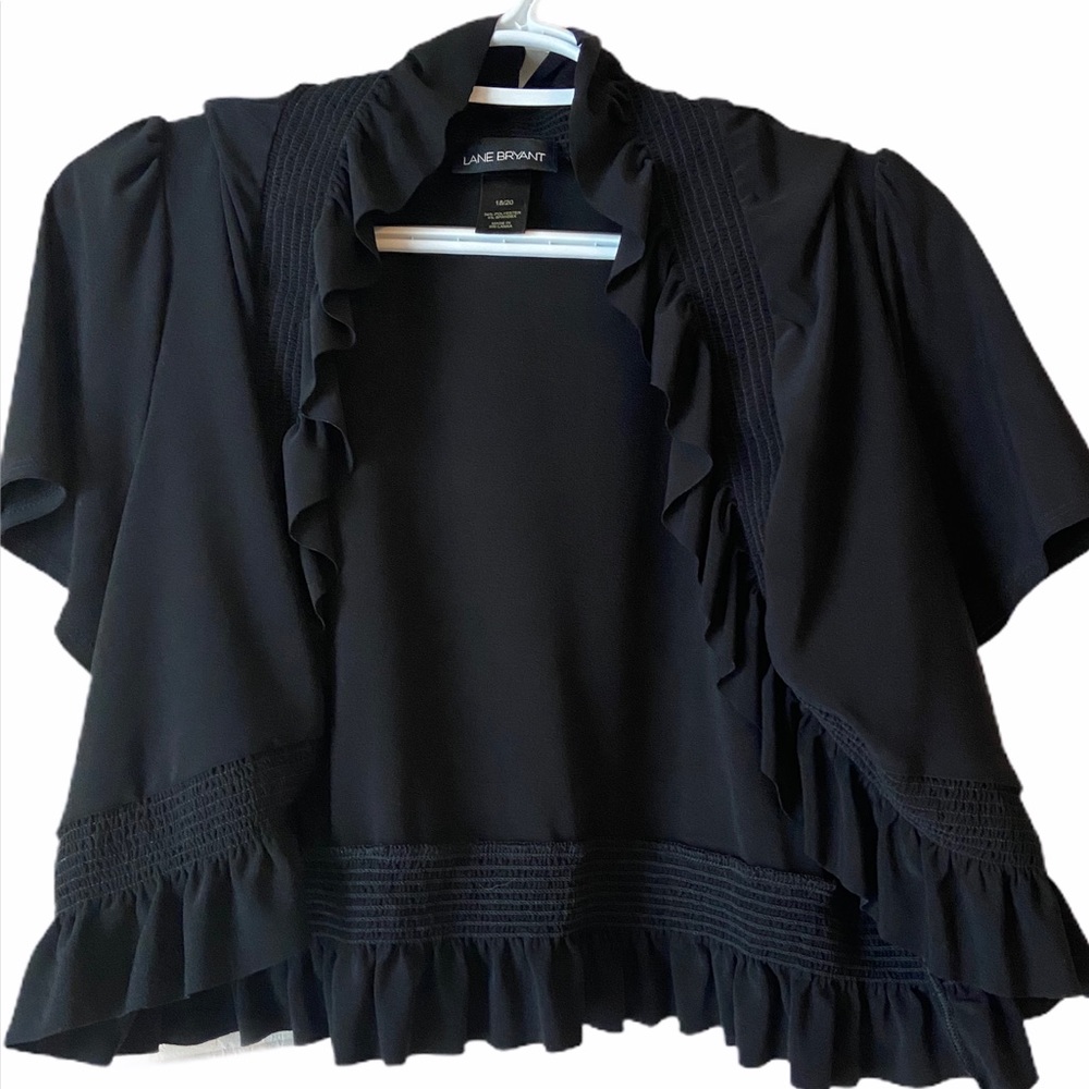 Lane Bryant Plus Size Black Pullover Shrug Sweater